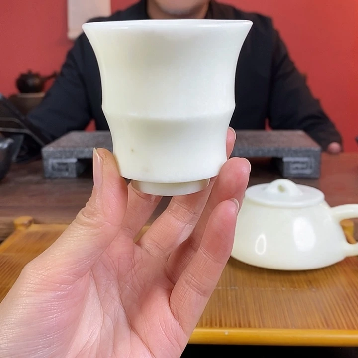 丹东白玉竹节杯75cc