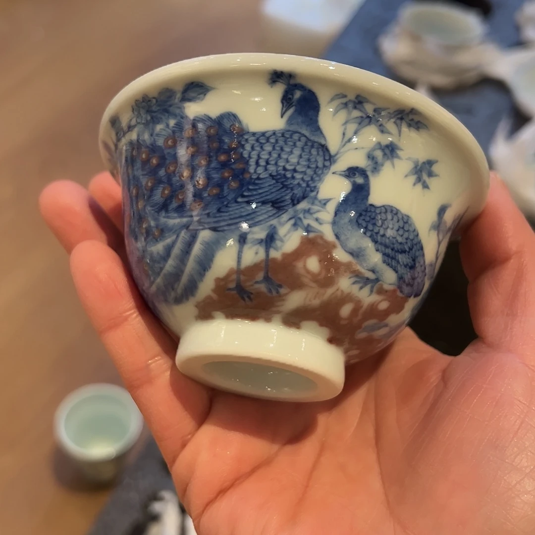 沐月山房原矿青花釉里红