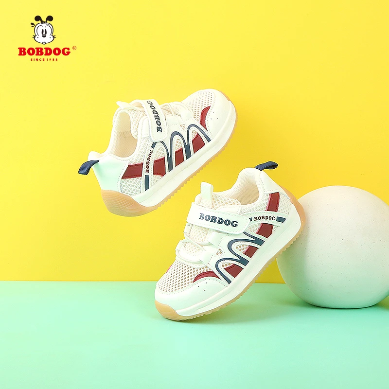 巴布豆网面夏季透气防踢17-30码学步鞋轻便鞋底宝宝女童休闲板鞋