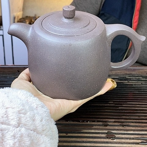 紫砂茶壶宜兴天青500cc