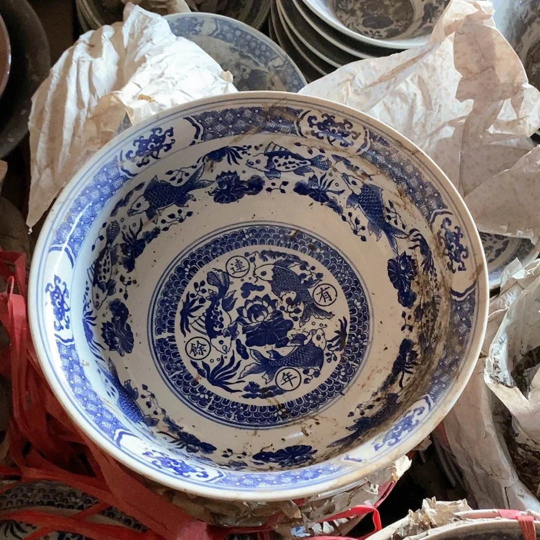 碗12寸34cm青花瓷盆aaaass