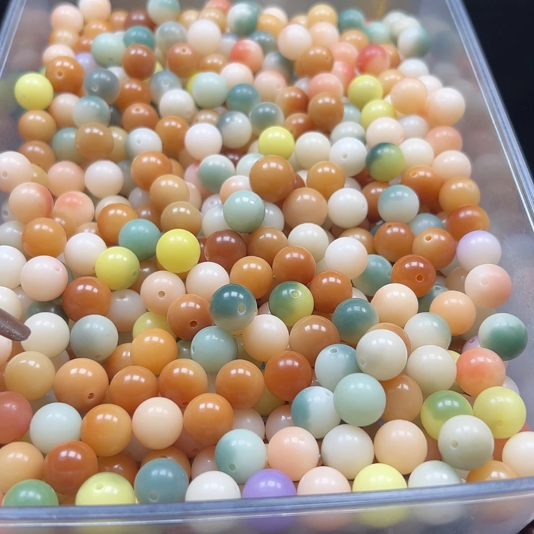 菩提根/象牙果手串炭烤多宝大小混200颗