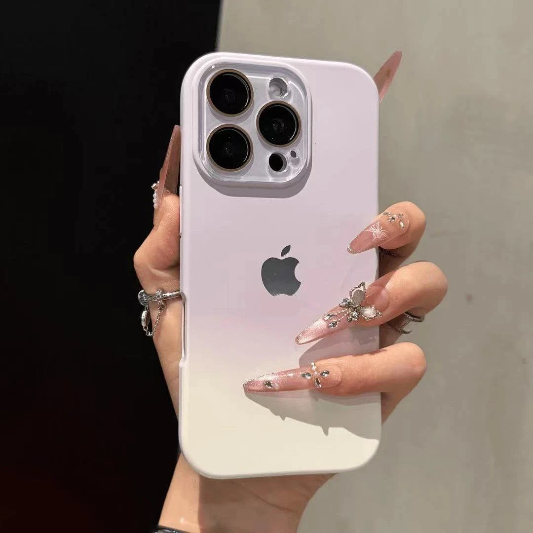 高级简约渐变肤感适用iPhone16pro手机壳15promax时尚14网红13新