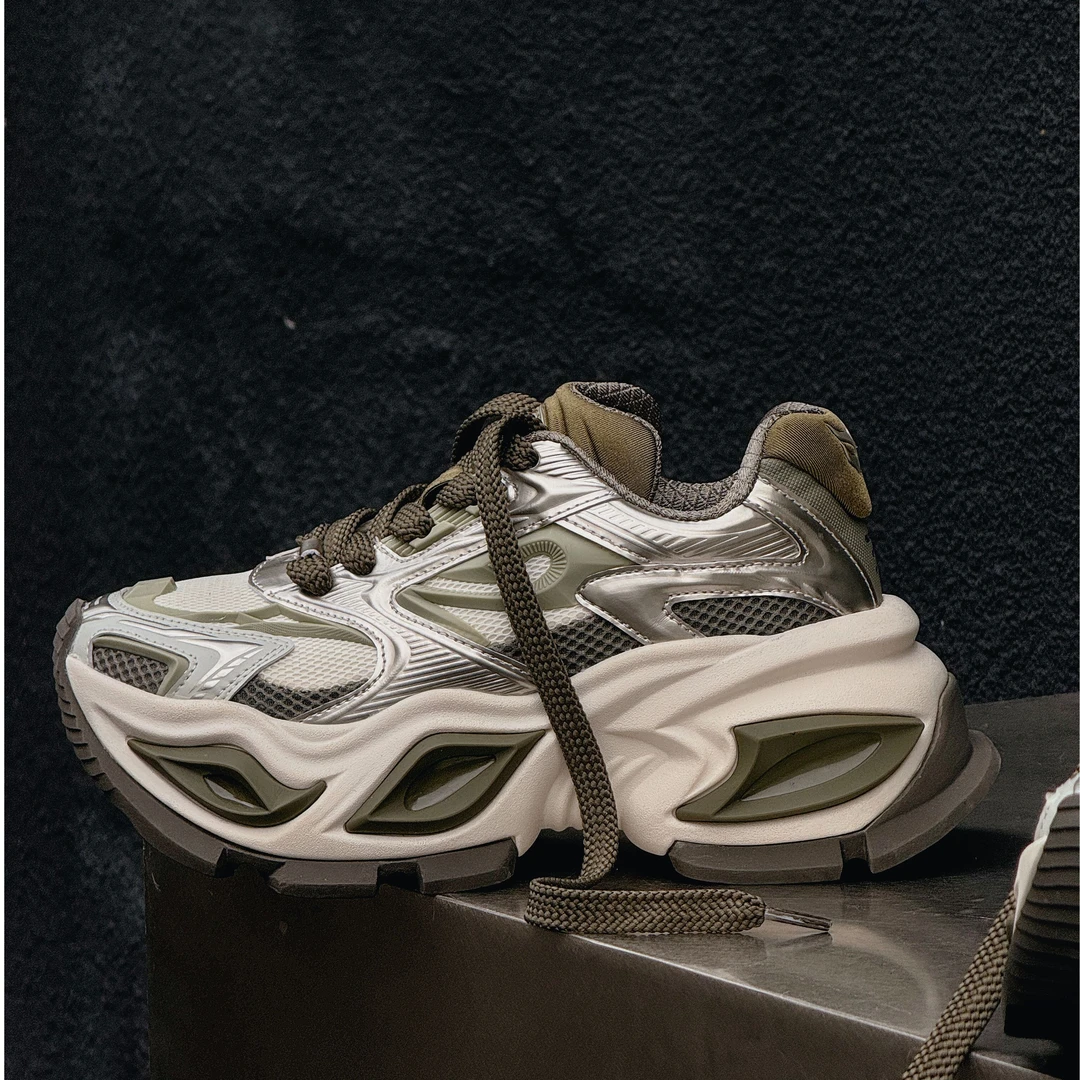 异瞳猫眼鞋变色龙运动休闲鞋子女男鞋透气增高情侣老爹鞋女2024