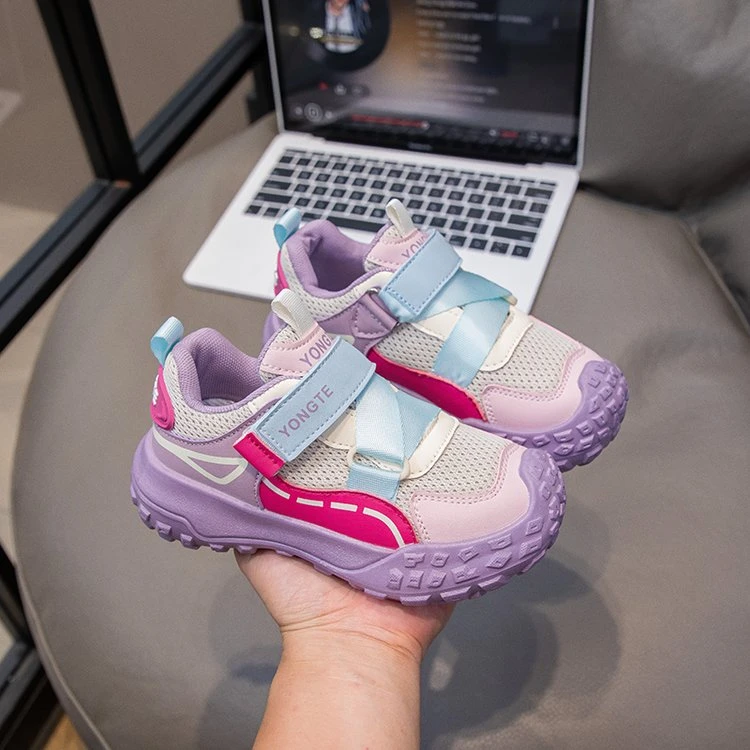 户外防滑儿童运动鞋透气春秋女童休闲鞋2025新款轻便幼儿园跑步鞋