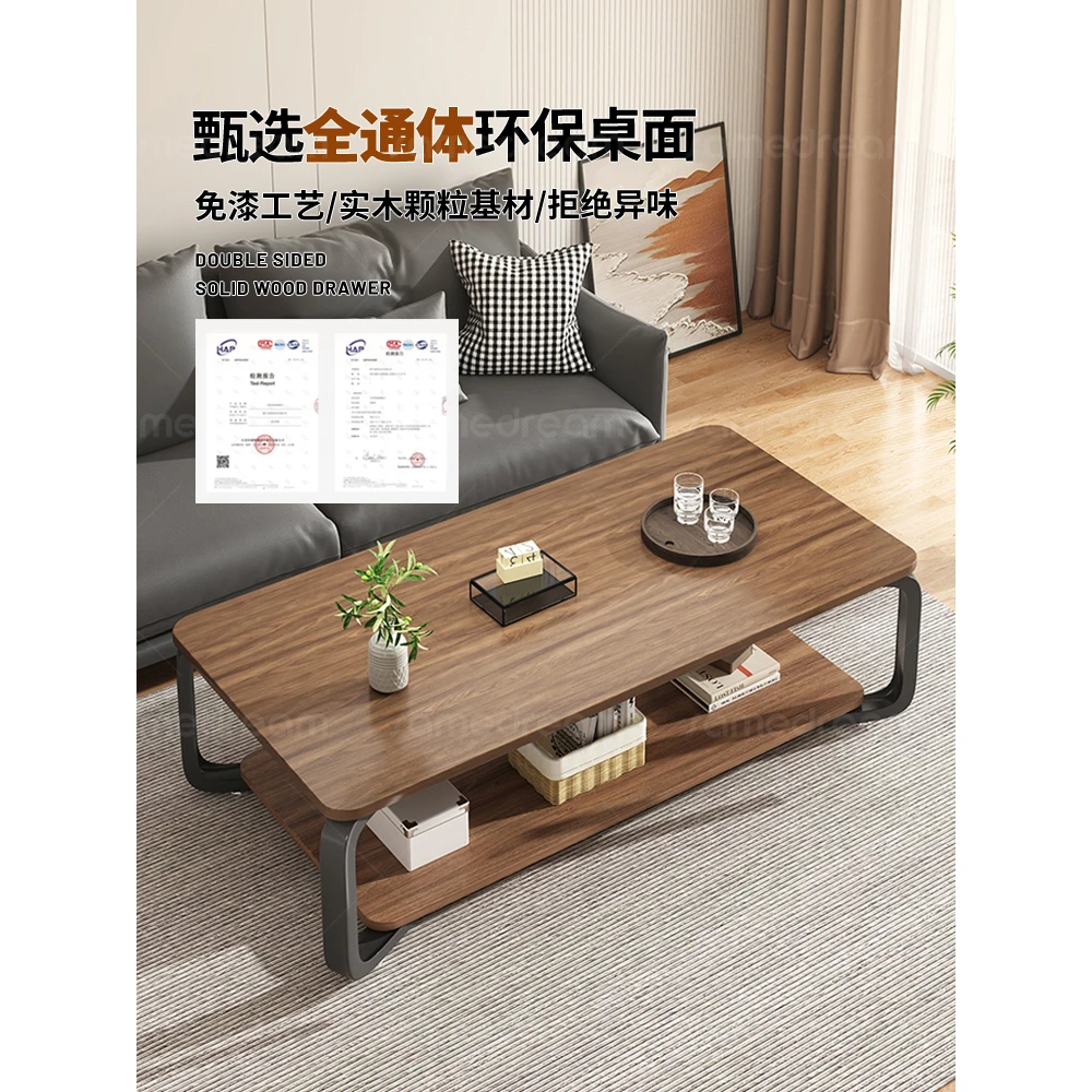 双层茶几客厅家用小户型茶桌2025新款办公室现代简约出租屋茶几桌
