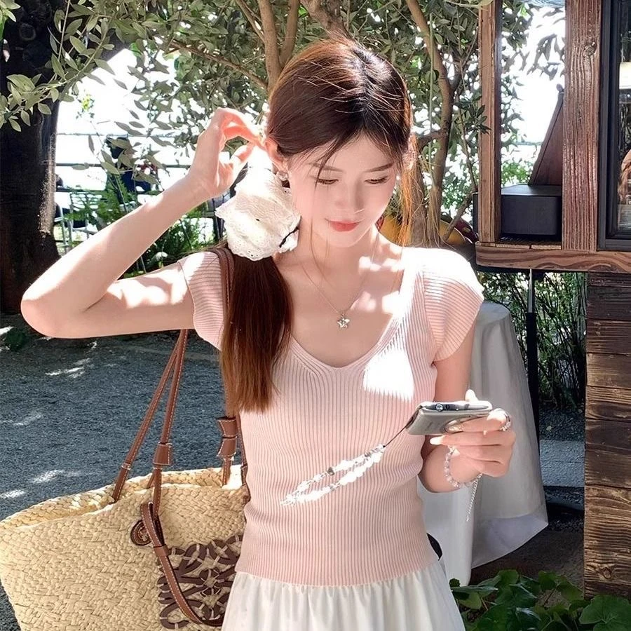 【001-050】直播过款专属 针织短袖春夏新款外套韩版显瘦长袖宽松