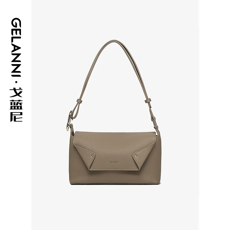 GELANNI 2024高定真皮几何包GLN2450939灰色