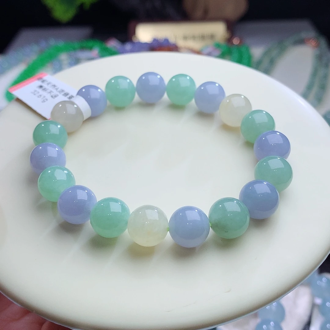 未镶嵌手串翡翠卡10mm