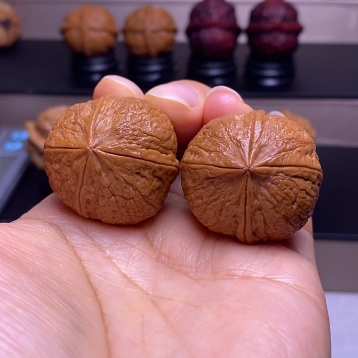 文玩核桃把件骰子四楞44