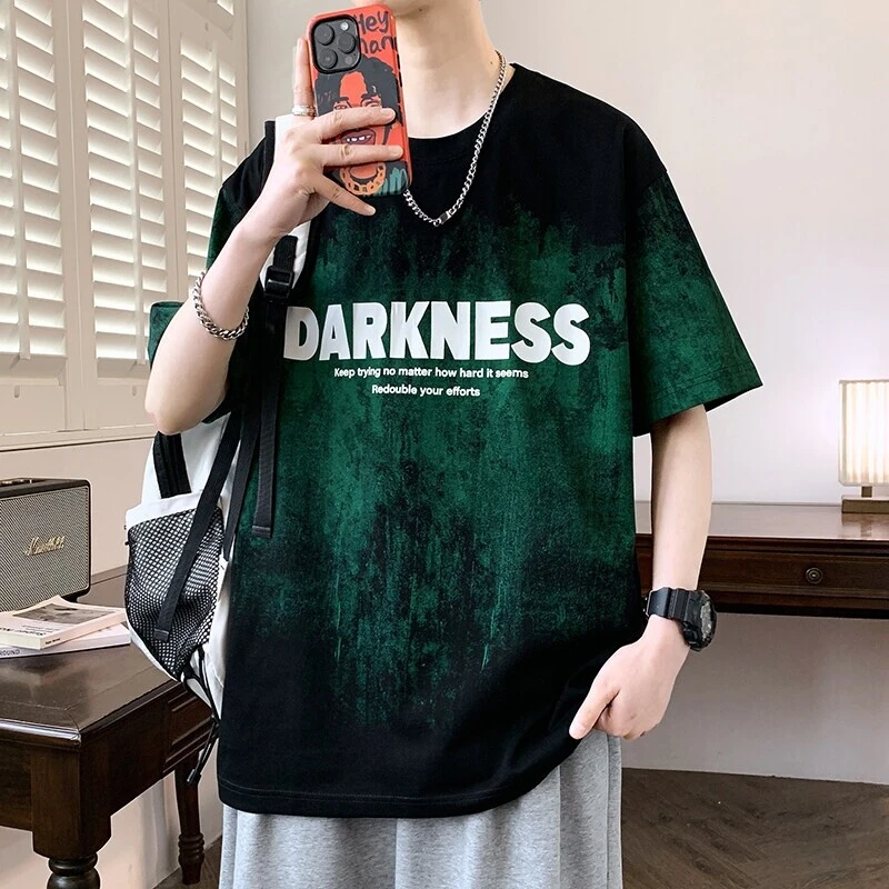 2025新款青少年初高中爆款短袖夏季宽松T恤男潮流短袖港风百搭