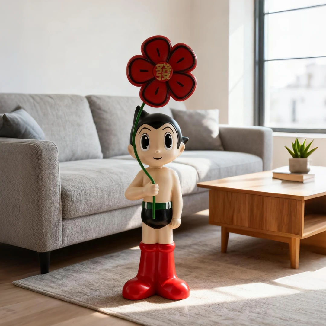 玄关电视柜客厅装饰品乔迁新居送礼大号摆件儿童生日礼物创意卡通