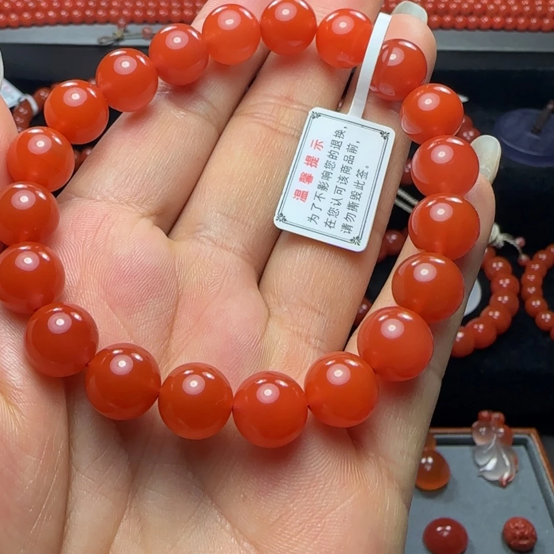南红玛瑙未镶嵌手串