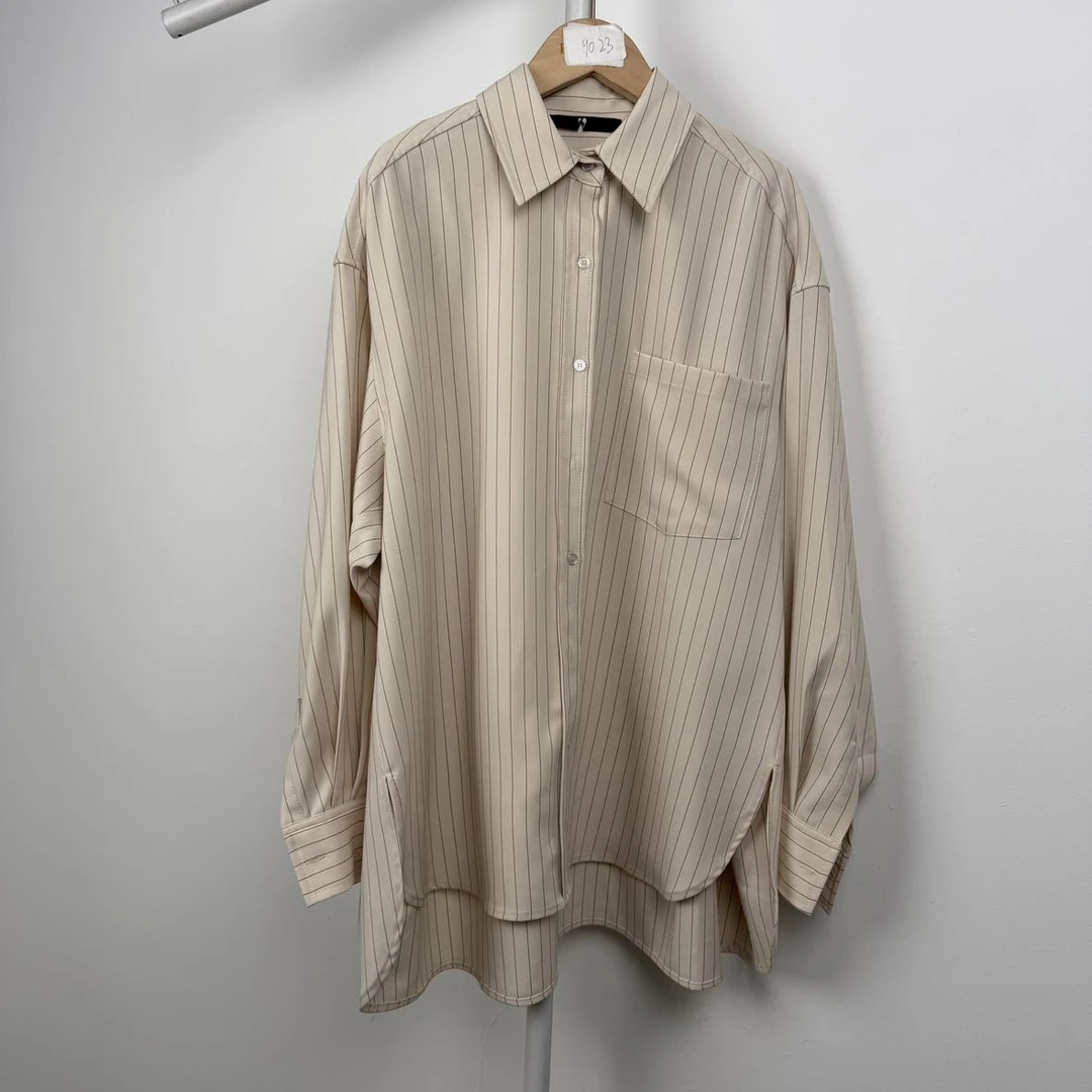 2089气质春季衬衫衬衣休闲时尚夏季潮流百搭薄款女士简约翻领