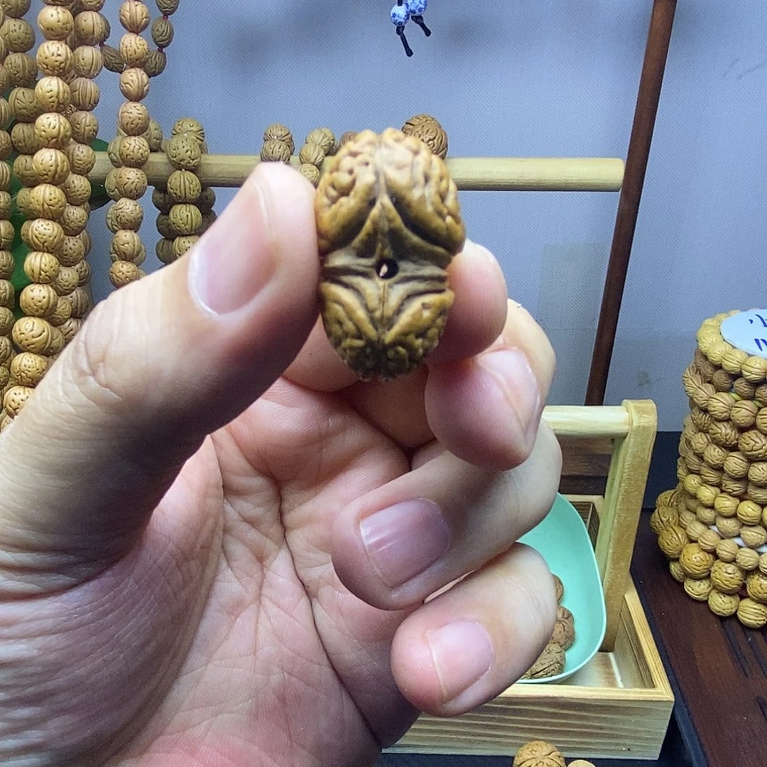 桃核手串桃核双棒连体