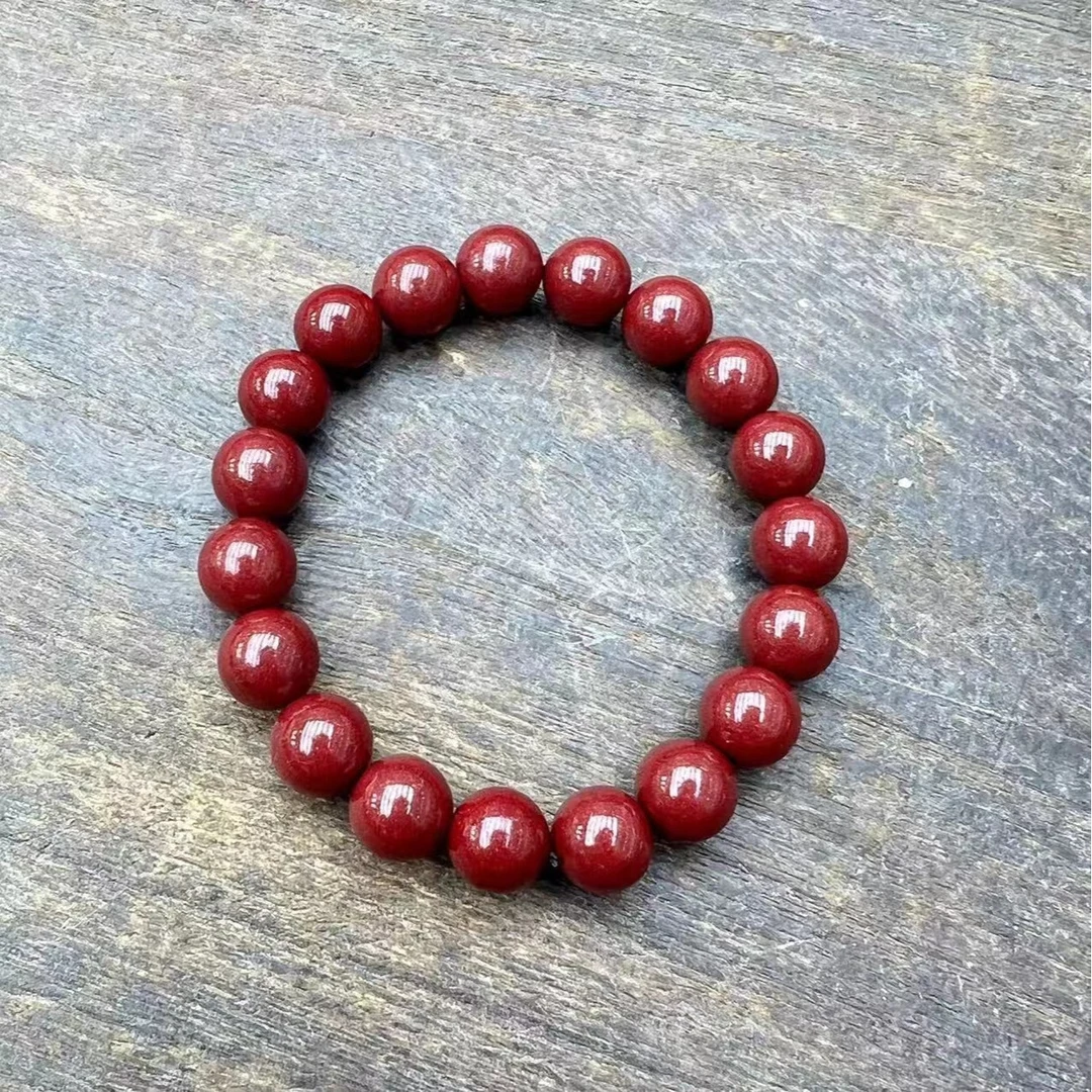 含辰砂工艺品经典紫金003-百搭款10mm素珠满圈手串