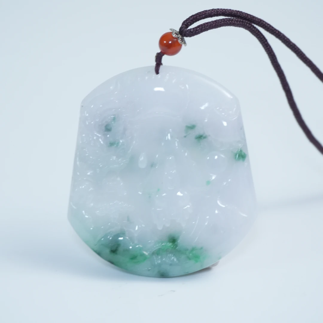 近现代翡翠山水佩505192*古玉*传承