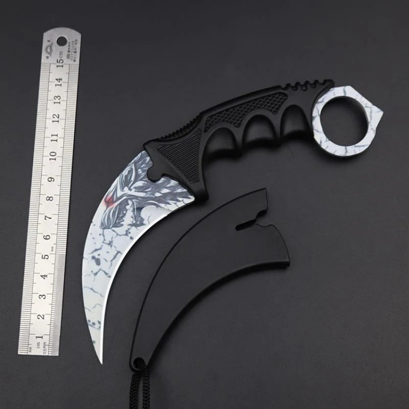 CSgo三十套爪子刀鹰爪刀游戏周边金属玩具模型拆快递户外爬山小刀