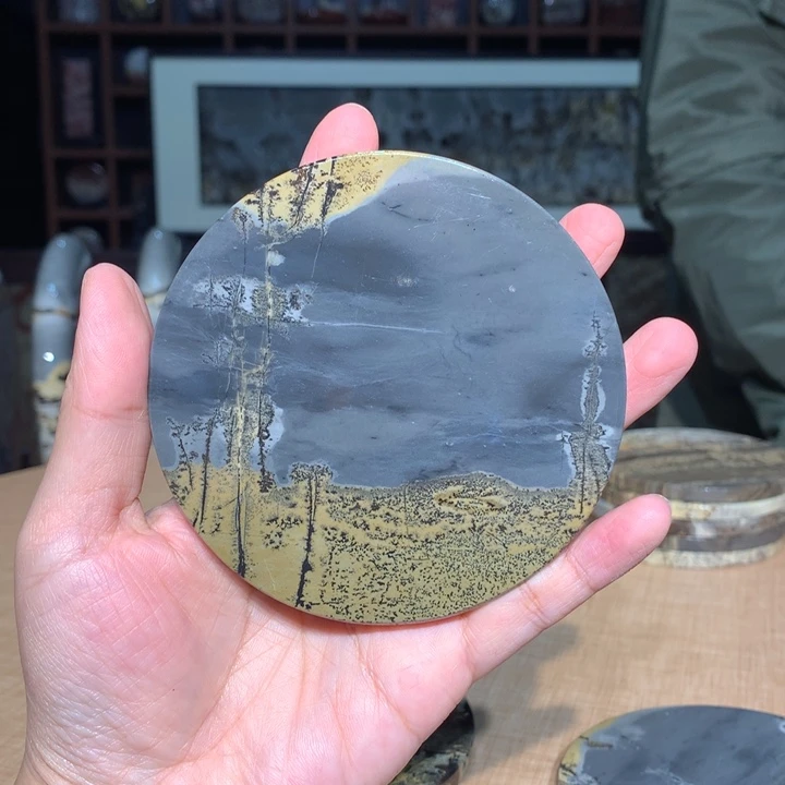 广西国画石摆件，观赏收藏