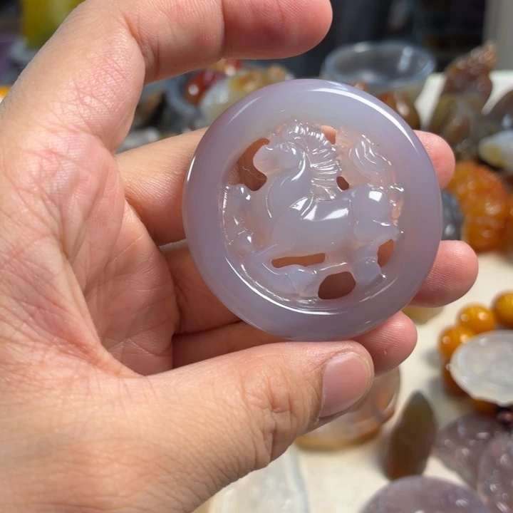 玛瑙/玉髓未镶嵌吊坠(不含链)