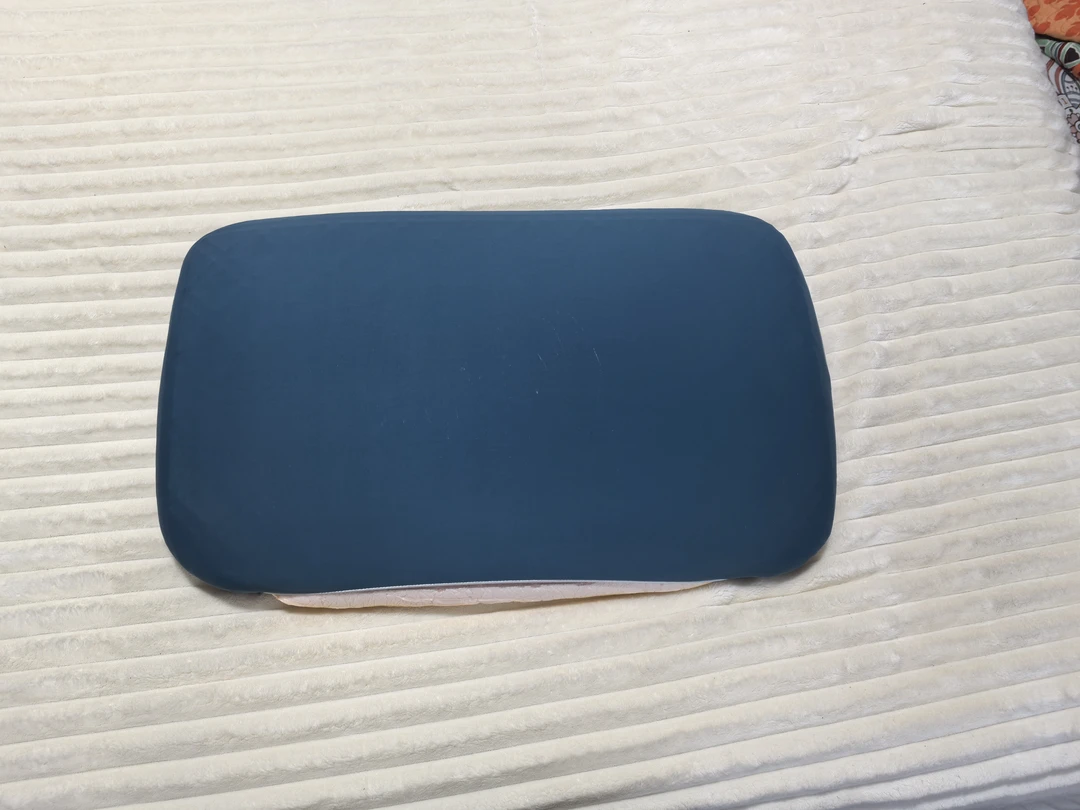 小华约35*65藏青色枕套玫瑰花凝胶记忆枕发1个