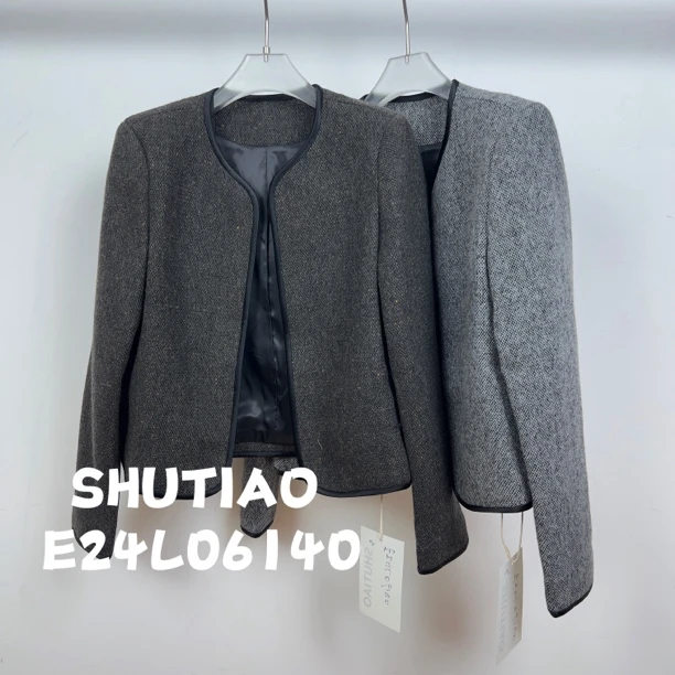 【SHUTIAO】2024秋冬：新款小众设计款外套E24L06140