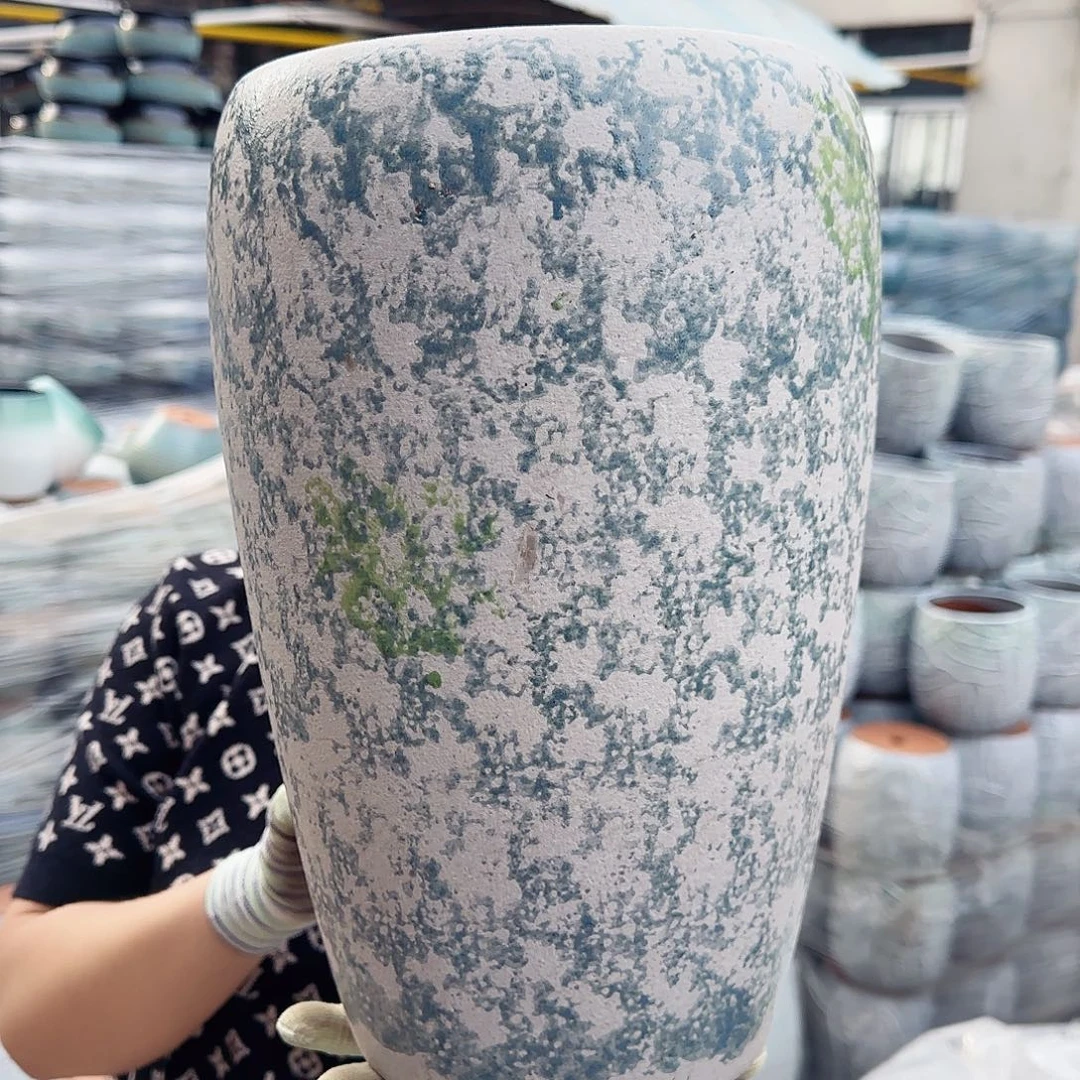 紫砂花盆高33口20