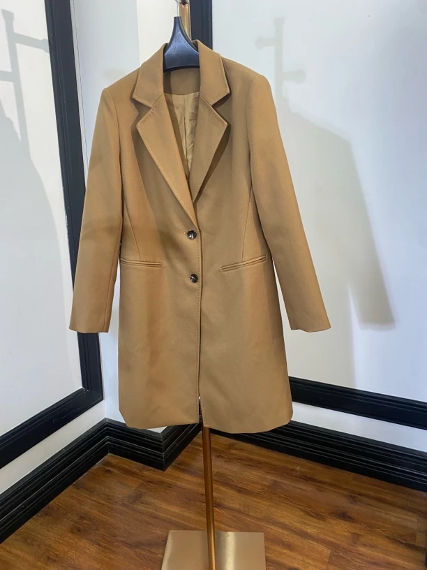 [H5679咖西服外套]长袖镂空气质夏季休闲迷彩印花豹纹