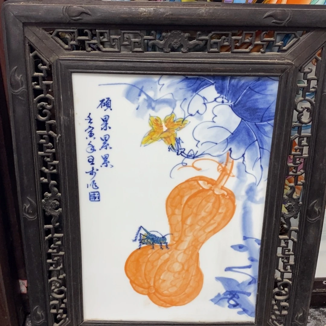 瓷片50*40*1景德镇瓷板画柴窑烧制