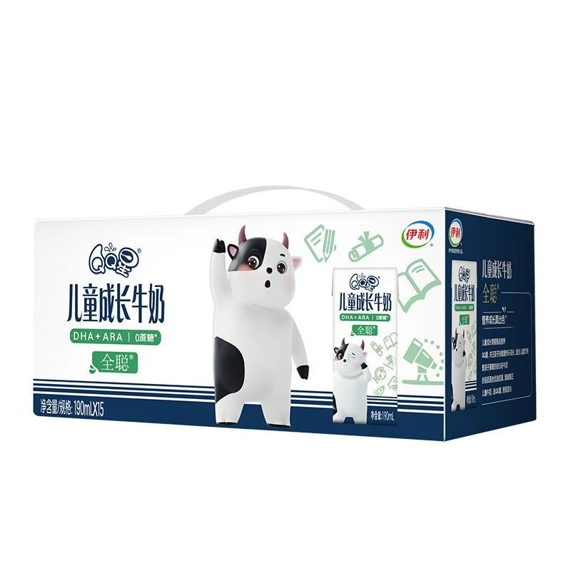 （12月产）【顺丰次日达】伊利QQ星儿童成长奶全聪型190ml*15