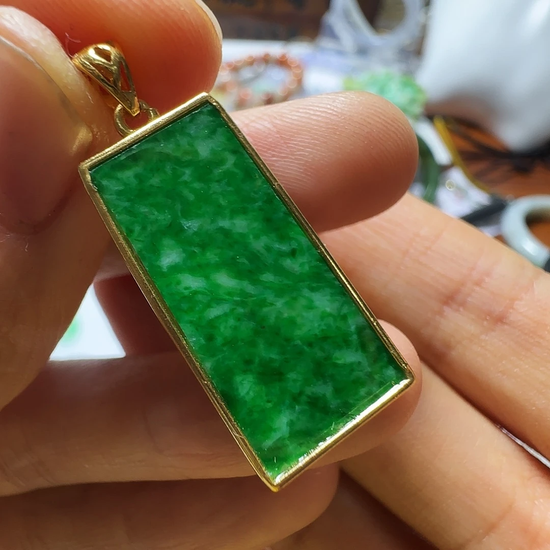 翡翠银S925镶嵌手镯翡翠460