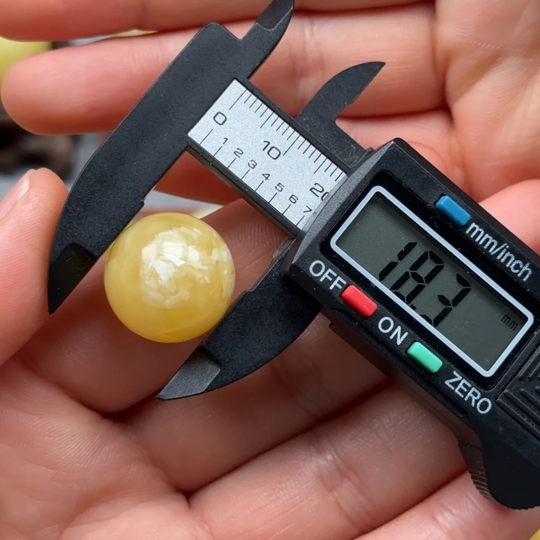 琥珀未镶嵌裸石蜜蜡单珠