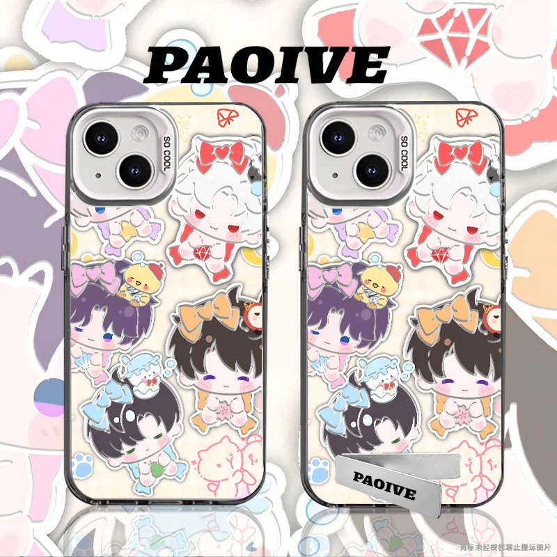 恋与深空创意适用苹果华为vivoiPhone小米三星防摔彩银手机壳