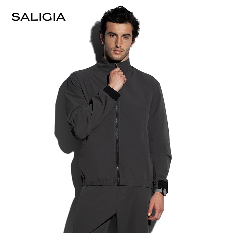 SALIGIA城市律动抗紫外线透气网眼吸湿速干男士长袖T恤