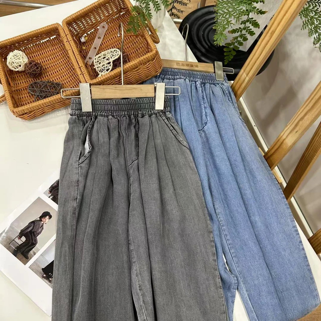 6520  春季中大童牛仔裤  B