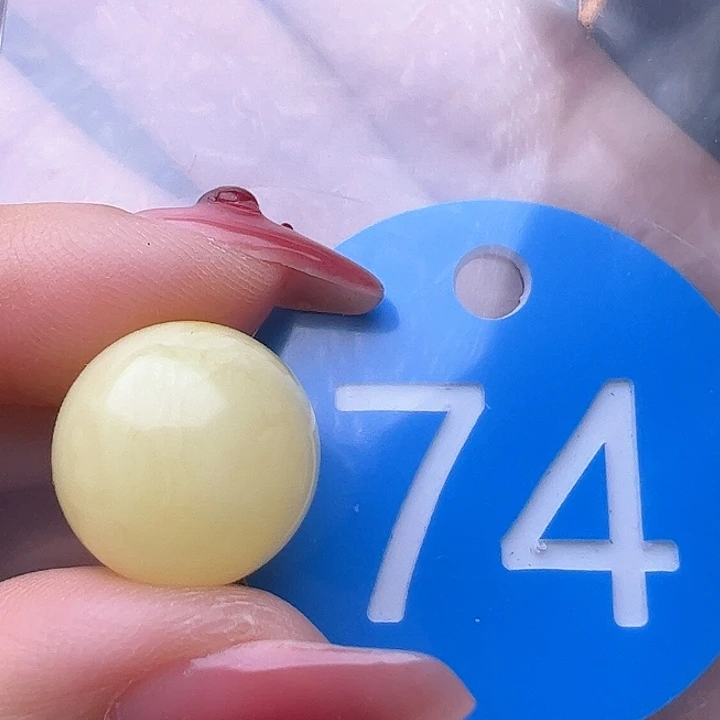 蜜蜡裸石未镶嵌14.5mm 圆珠