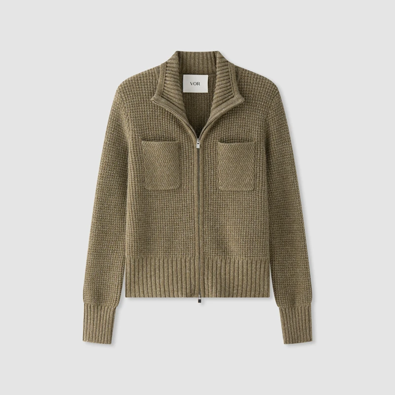 【冬姐自主品牌】VOR 100%山羊绒 秋冬高领时尚羊绒毛衫 V25300146