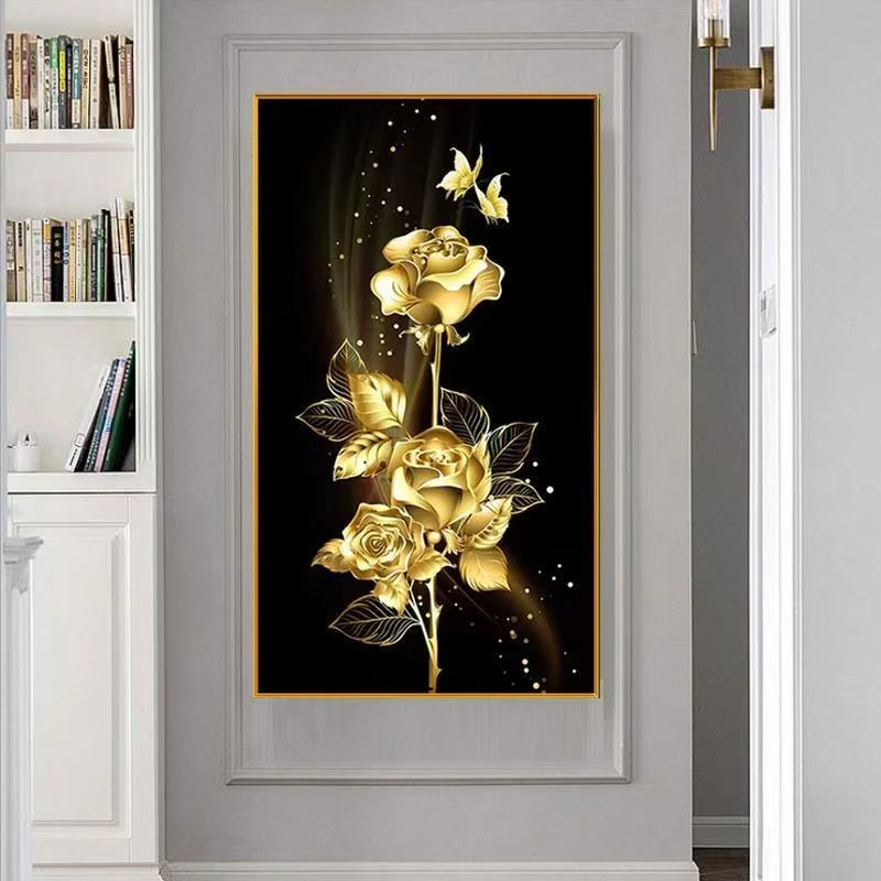 花卉B简约风玄关装饰画客厅走廊过道入户挂画