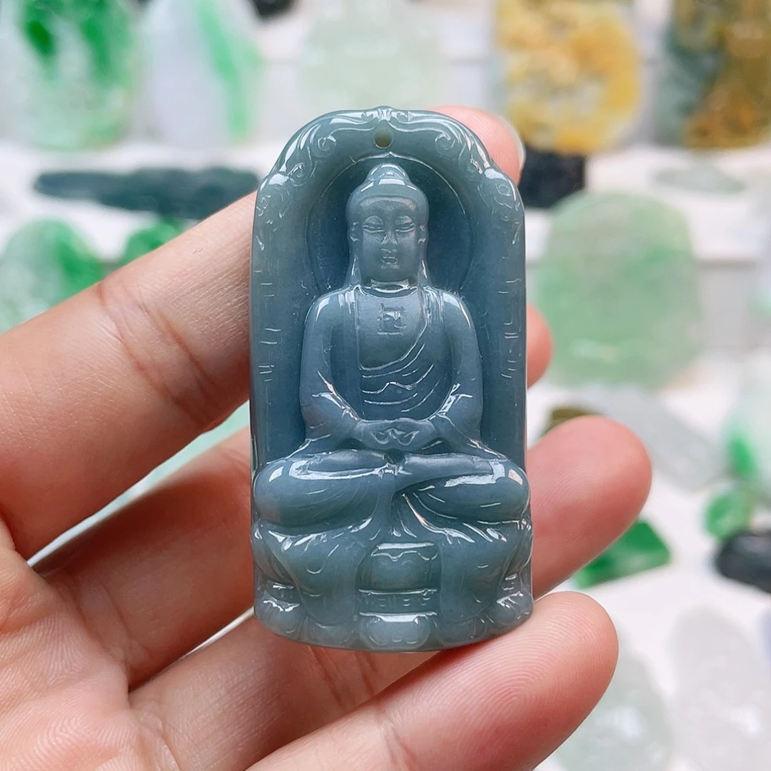 翡翠颈饰未镶嵌大日