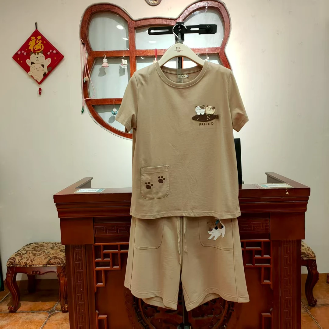 卡拉猫夏季半袖套装