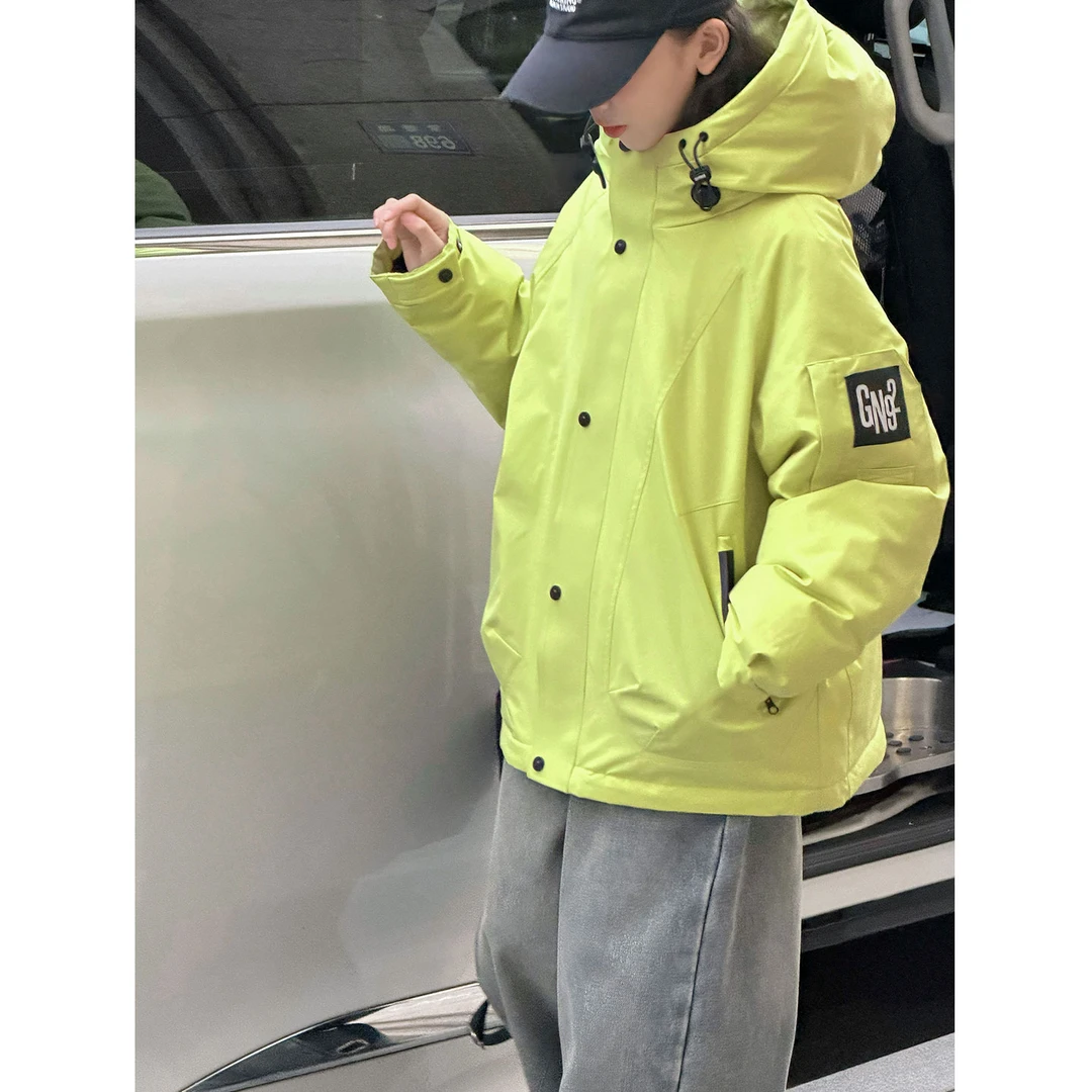 K30396孙小美高端90白鸭绒工装女童羽绒服冬装新款儿童外套冲锋衣