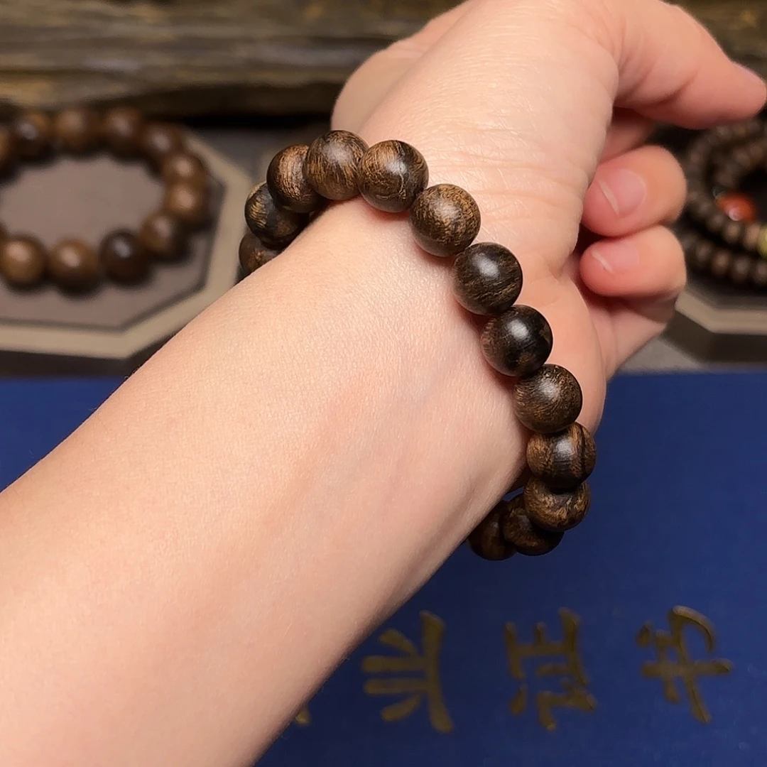 沉香手串越南芽庄白棋楠帝王瘤疤1.0