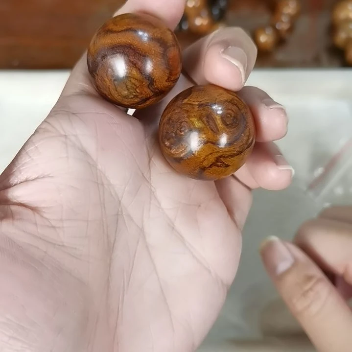 黄花梨/降香黄檀手串/手链30mm手球