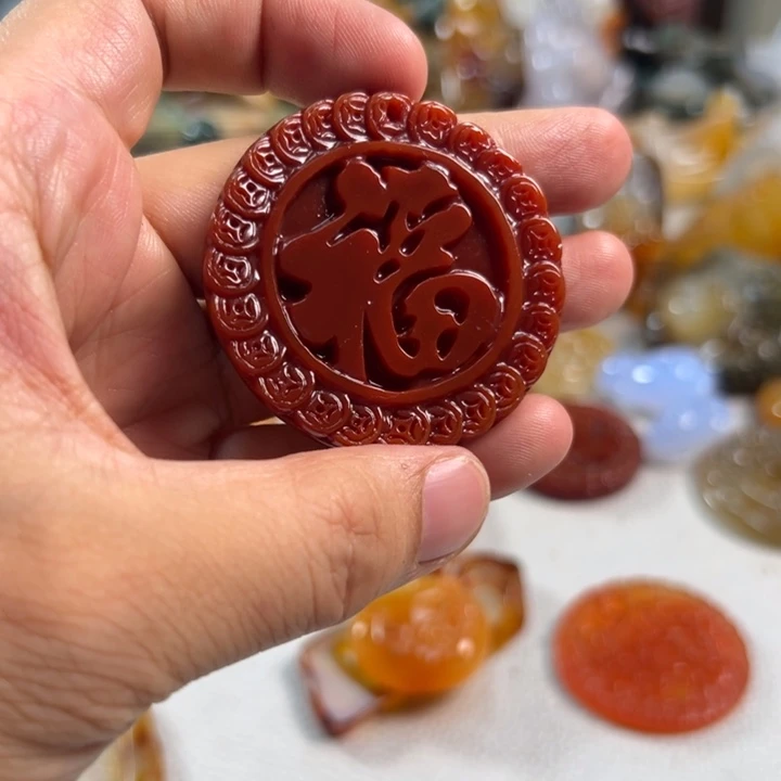 玛瑙/玉髓吊坠(不含链)未镶嵌