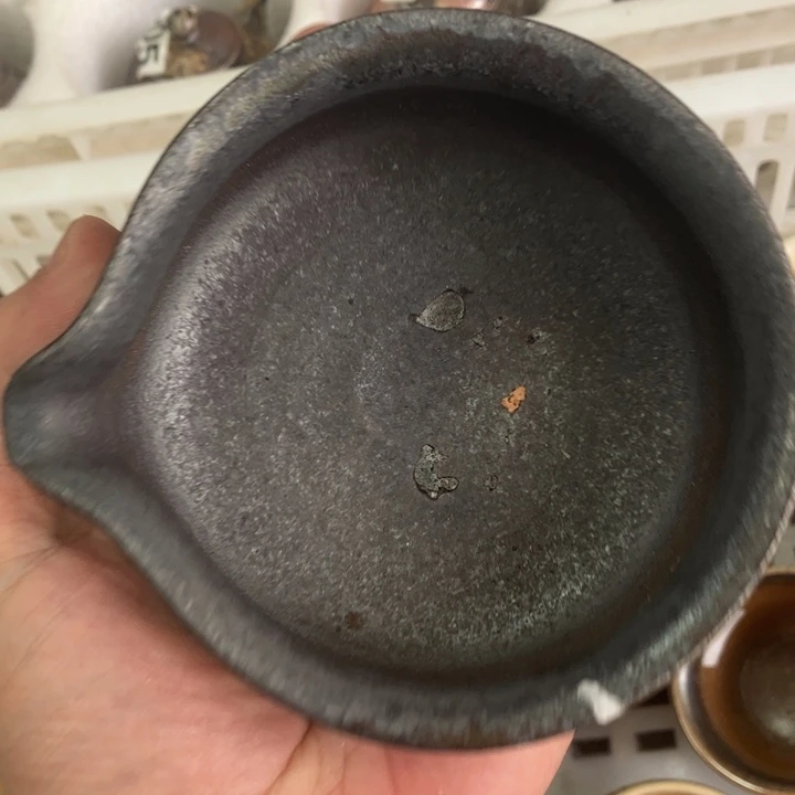 柴烧茶具茶杯大放漏