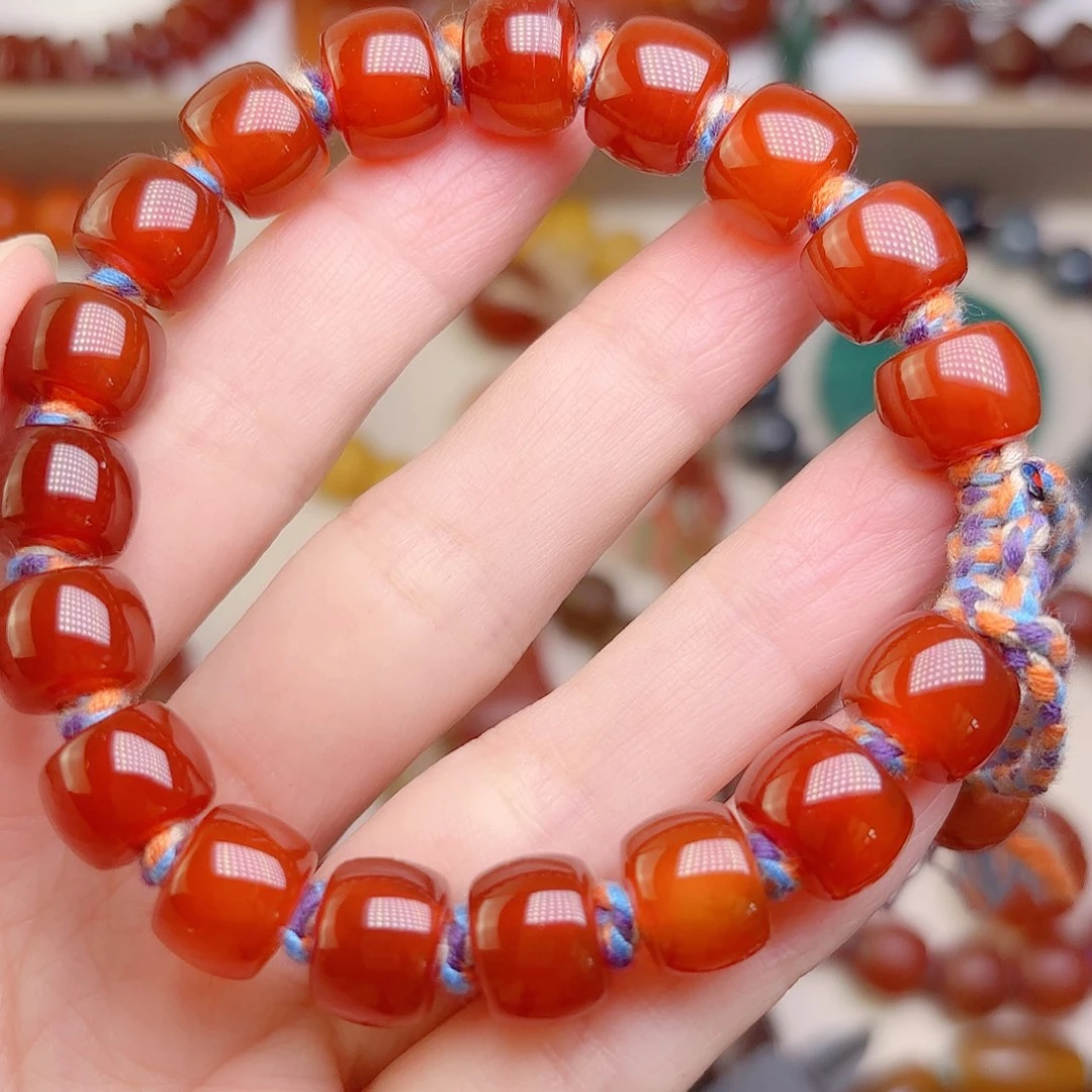 带***哥玛瑙/玉髓未镶嵌颈饰