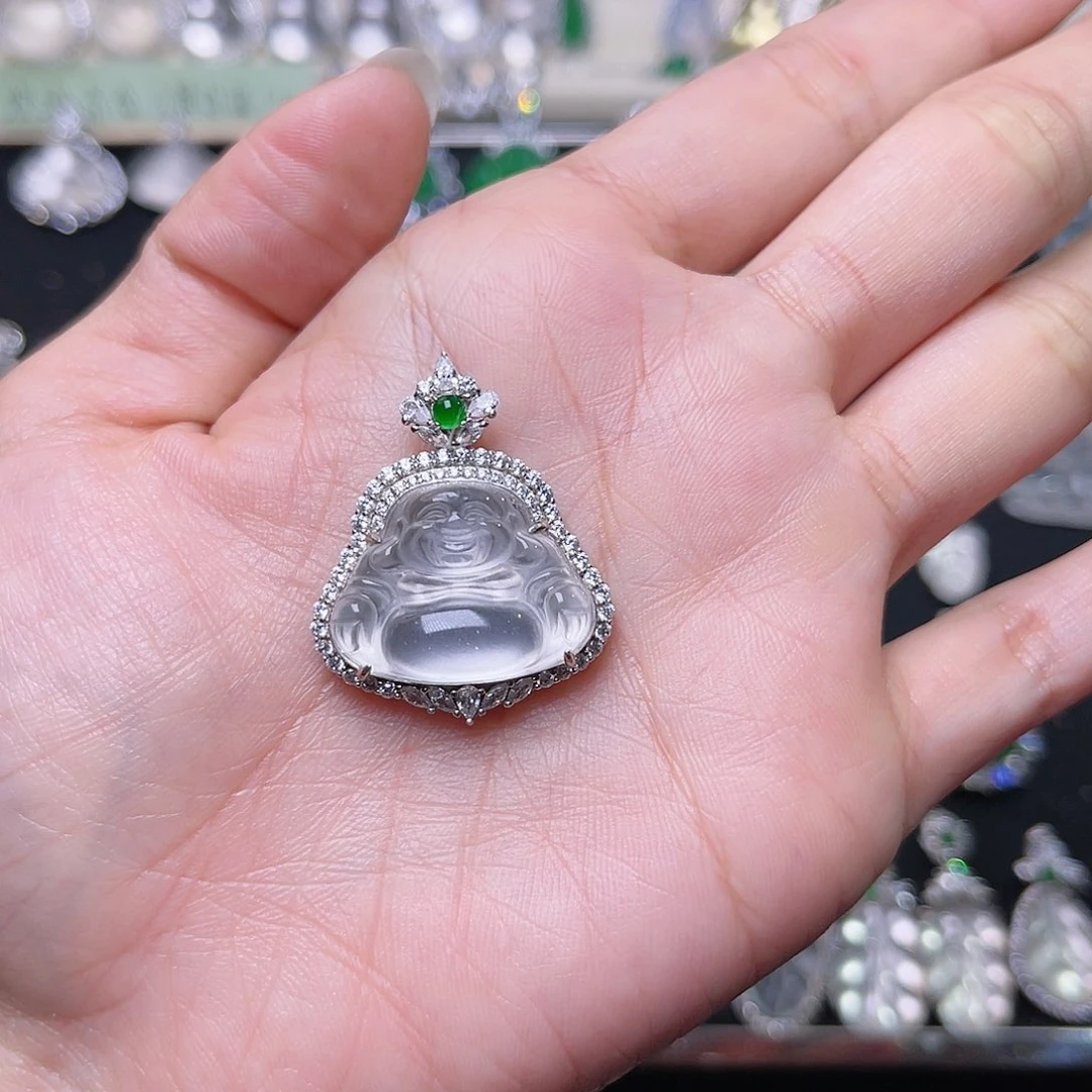 石英质玉颈饰银S925镶嵌?****?