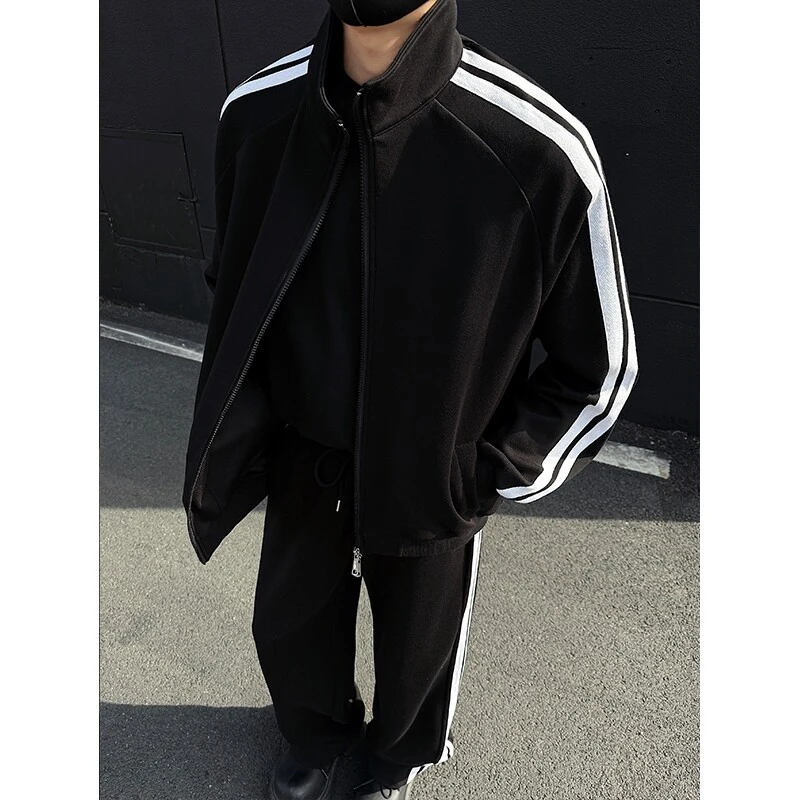 2025春季新款潮牌男士拉链外套开衫卫衣休闲运动套装男运动服一套