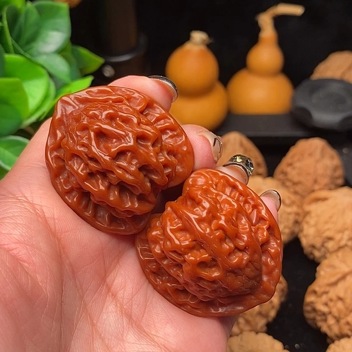 核桃机刷做旧核桃