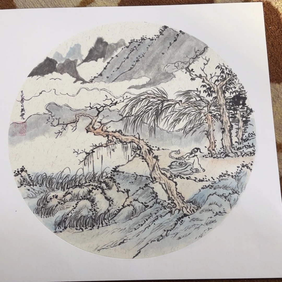 国画38-38卡纸作品艺